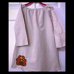 Lolly Wolly Doodle Tan Gingham Dress size 6